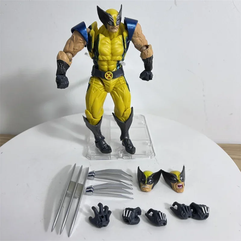 Revoltech YAMAGUCHI Wolverine Action Figure X-Men Logan Joint Movable Desktop Model Toys Ornaments Room Decor Collection Present