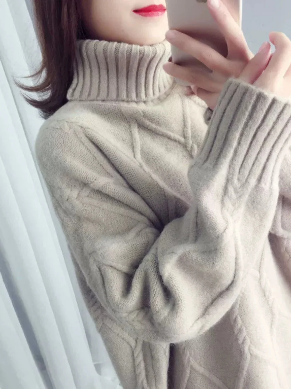 women's-fce-lined-knitted-sweater-loose-fit-thi-winter-high-collar-overhead-coat-outerwear-lazy-sle-ear-cover