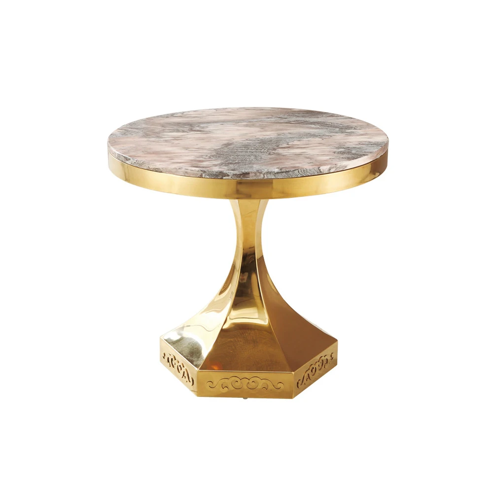 Nordic Living Room Furniture Artificial Marble Small Side Tables Customized Sofa Corner Table Luxury Side Tables