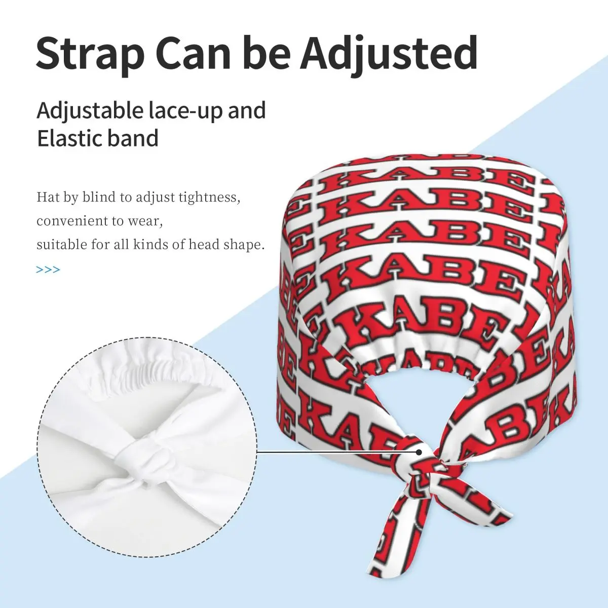 قبعة كابي كارافان فرك للطبيب، قبعة جراحية للعمل للجنسين، قبعات رضاعة قابلة للتعديل لطبيب الأسنان