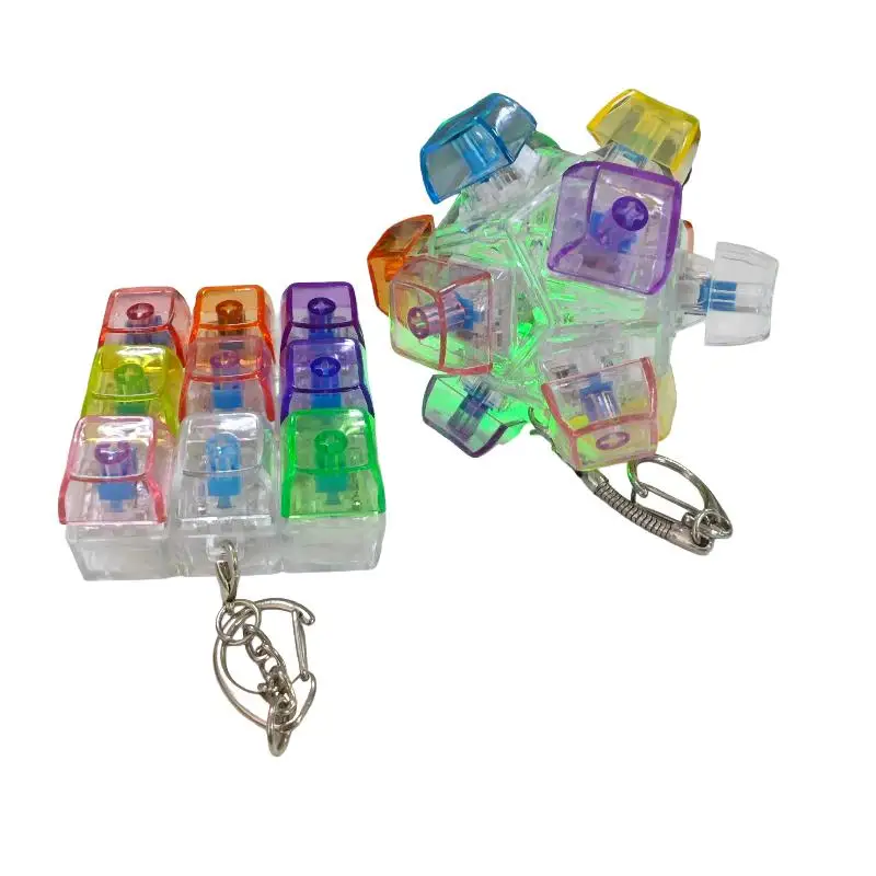 1Pcs Anti Stress Finger Games Props Creative Spherical Square Fidget Decompression Keyboard Key Toy For Adults Antistress Toys