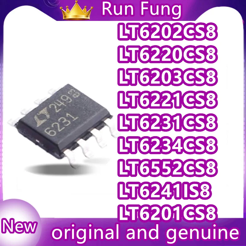 

LT6201CS8 6202 6203 6220 6221 6231 6234 6241 6552IS8 SOP8 В наличии, новый, оригинальный, 1 шт./лот