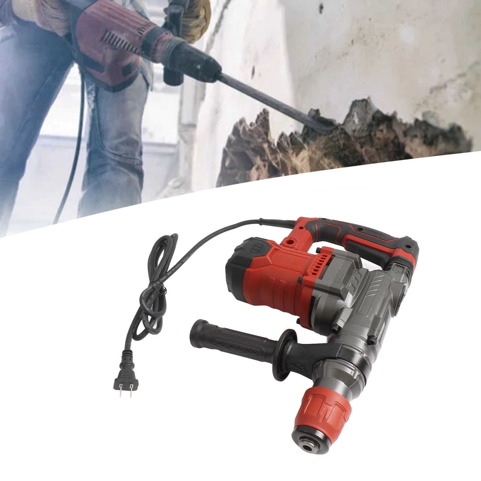 

Rotary Hammer Drill Set Electric Industrial Power Tool Automatic Handle Electric Hammer Drill Set Electric Hammer