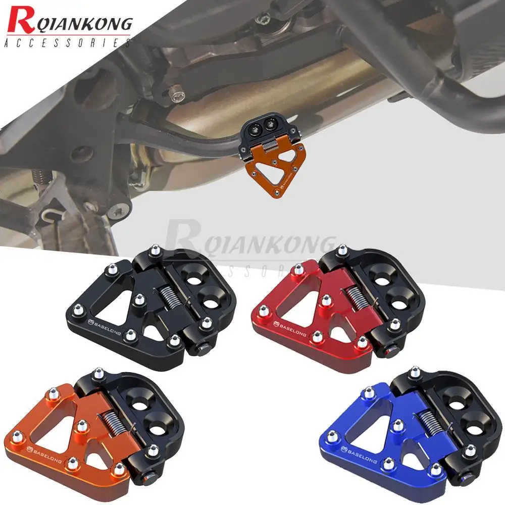 For 65 125 250 300 450 500 EXC XC SX 250/300/350/450/500 EXC-F SX-F XC-F XCW-F 2000-2016 Folding Rear Brake Pedal Step Tip Plate