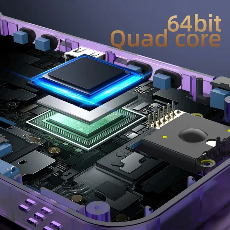 R36h console de jogos portátil retrô de código aberto, sistema linux transfronteiriço, reprodutor de vídeo portátil de bolso ips de 3,5 polegadas, mais de 22000 jogos