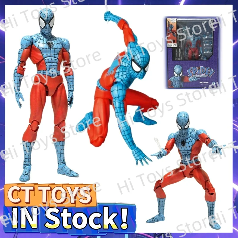 

In Stock Ct Toys Spiderman Figure Web Man Mafex 190 Spidey Super Stories Webman Anime Action Figure Model Toys Gifts
