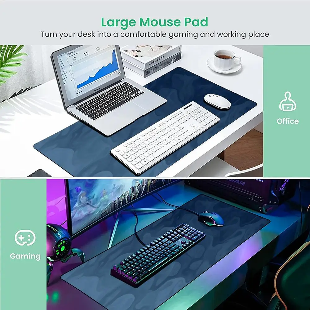 Arte abstrata padrões fluidos mouse pad tapete de mesa tapetes de jogos de borracha antiderrapante durável acessórios para pc teclado mouse pads maus pad