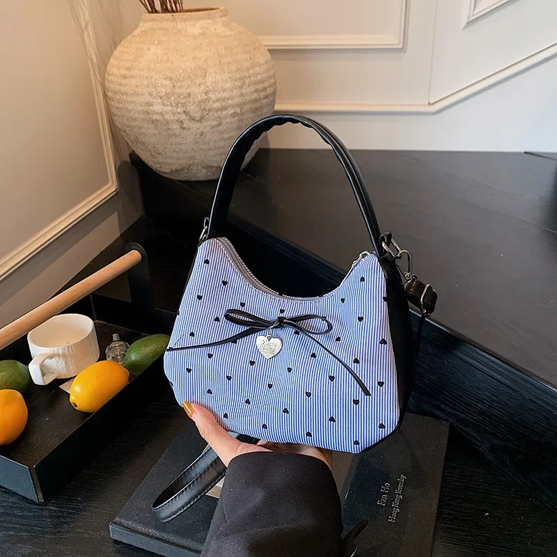 Shoulder Bag Underarm Bag Women's New Summer Bow Commuter Bag Fashion Shoulder Handbag