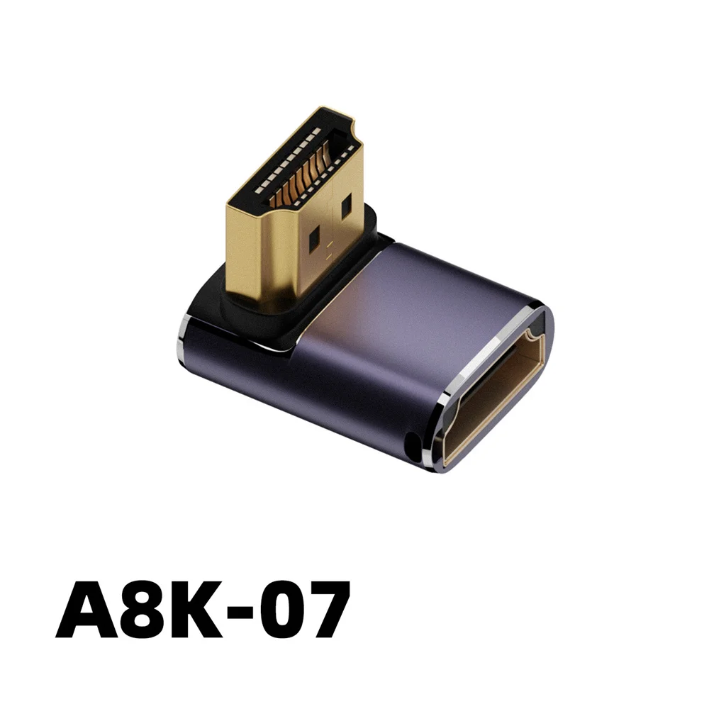 1/2/4PCS 8K 48Gbps HDTV 2.1 Adapter 90 stopni kątowy męski do HDMI dla kobiety-kompatybilny Adapter konwerter dla HDTV PS5