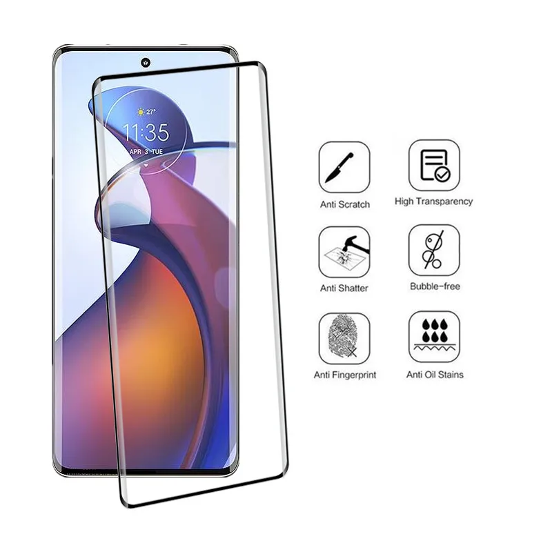 9D Screen Glass For Motorola Edge S30 Pro Full Temered Glass Anti-Scratch For Moto Edge 30 Fusion Soft Camera film