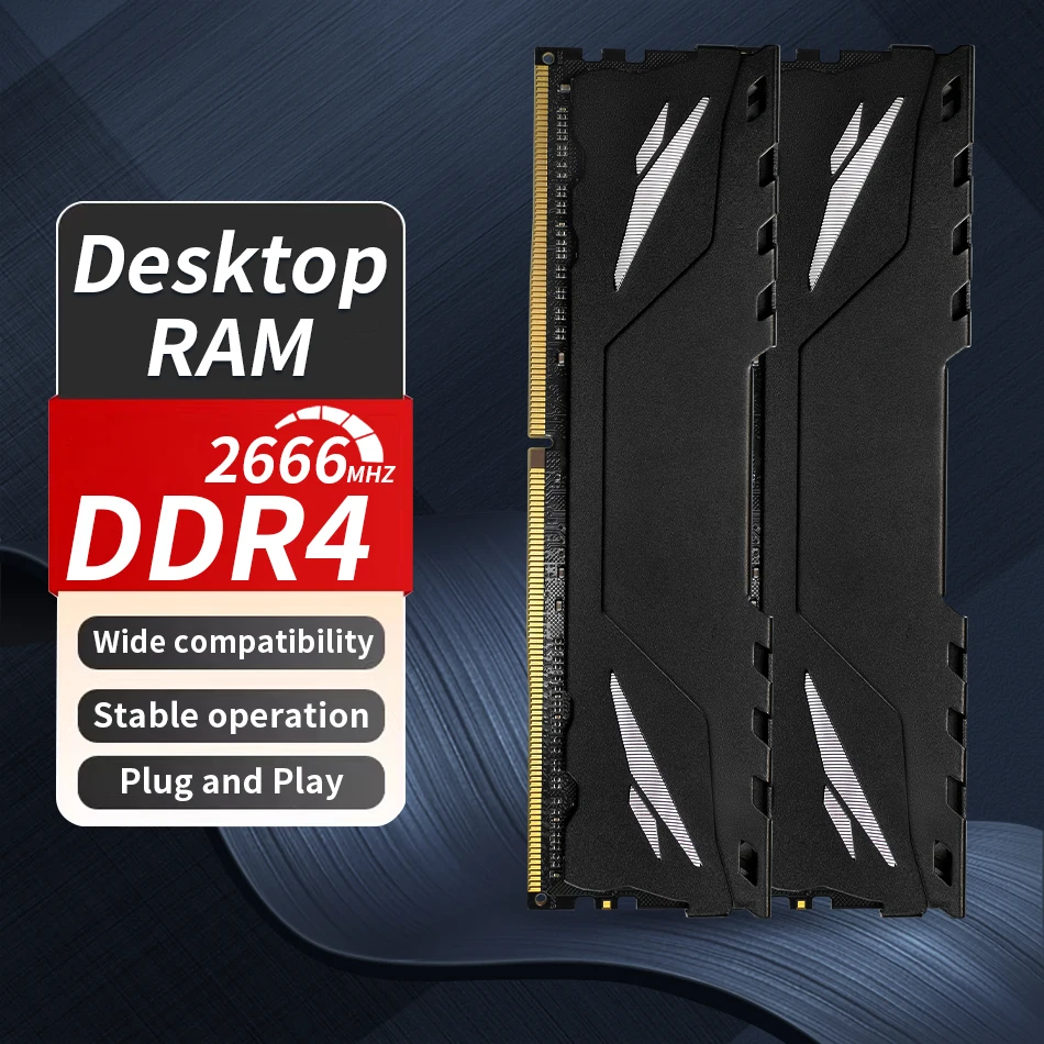 Envinda memoria ram ddr4 8gb 16gb 2666mhz 3200mhz memória de desktop ddr4 288pin udimm xmp2.0 dissipador de calor para placa-mãe