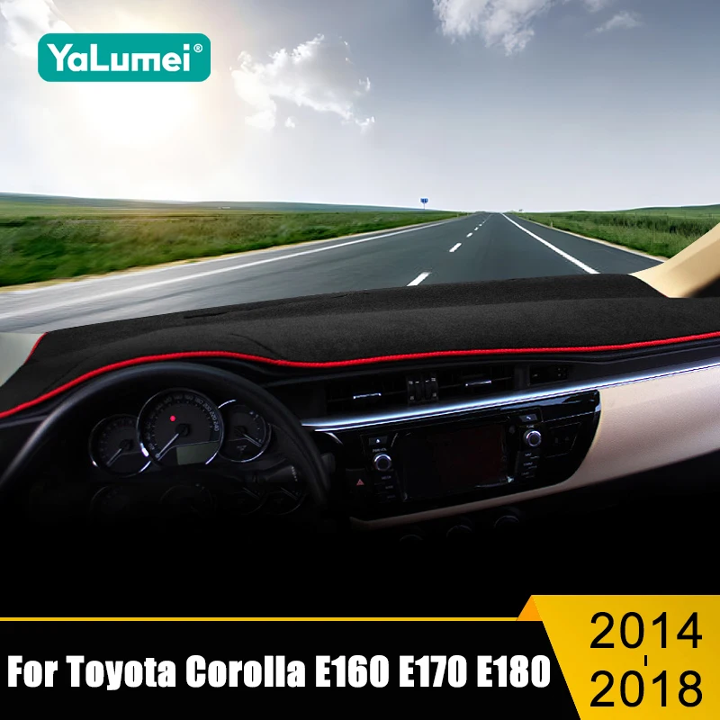 

For Toyota Corolla E160 E170 E180 2014 2015 2016 2017 2018 Car Dashboard Sun Shade Cover Mat Non-slip Pad Accessories