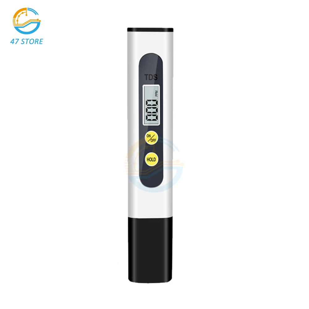 TDS Meter Digital Water Tester 0-9990ppm Drinking Water Quality Analyzer Monitor Filter Rapid Test Aquarium Hydroponics Pools