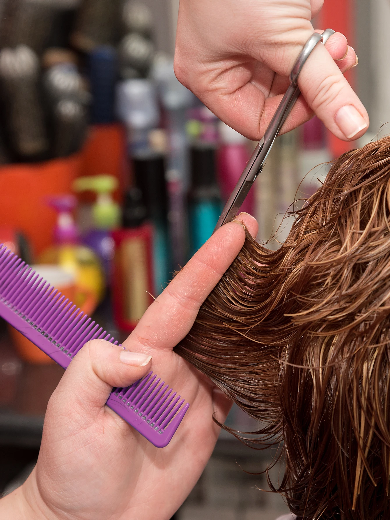 مشط احترافي لتصفيف الشعر ثنائي الاستخدام - قص وتخفيف الشعر والترقق والنسيج - مشط تصفيف الشعر عالي الجودة #3