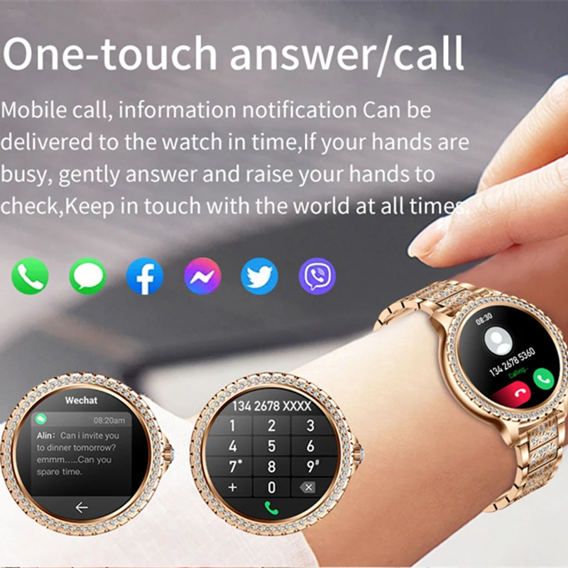 Xiaomi Fashion Women Bluetooth Call Smart Watch 1.32