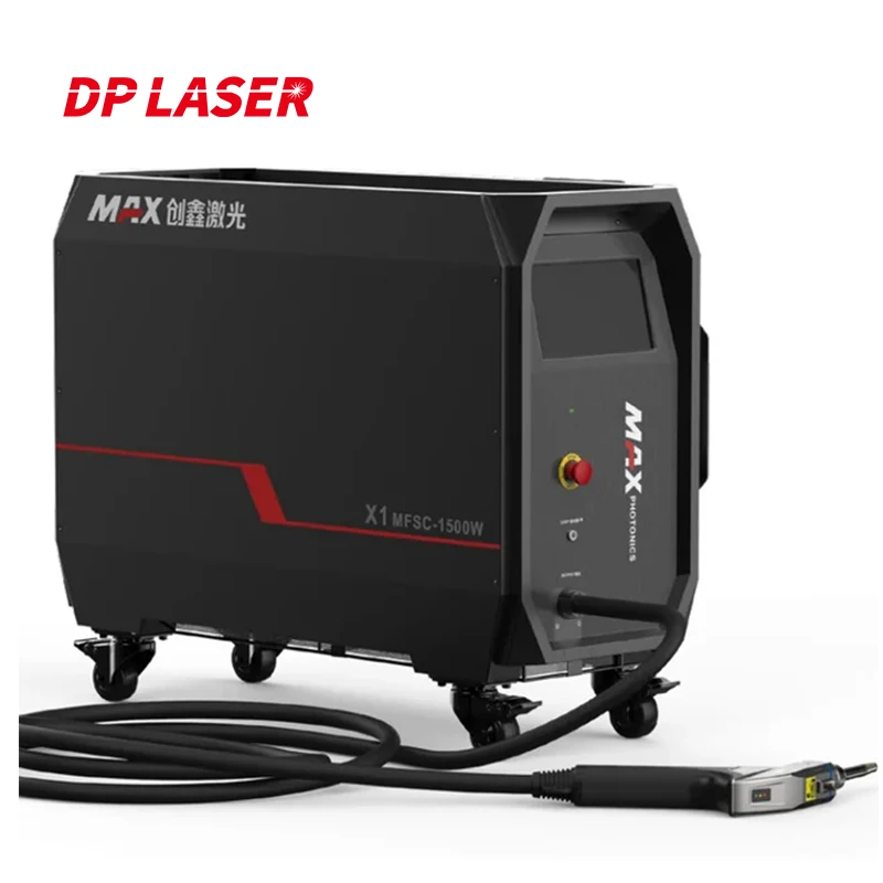 Máquina de solda a laser de fibra portátil da marca DP Laser MAX resfriamento de ar 800W 1200W 1500W