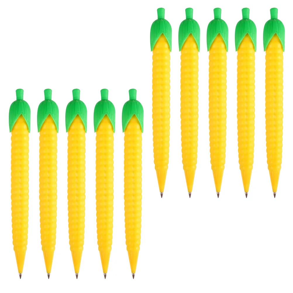 

10Pcs Premium Corn Mechanical Pencil Ergonomic Grip Fluent Writing Pencil for Children Students Daily Use School Accessories