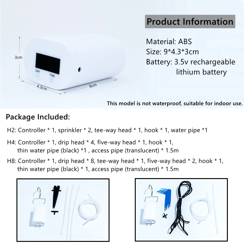 8/4/2 Head Automatic Watering Pump Controller Flowers Plants Home Sprinkler Drip Irrigation Device Pump Timer System Garden Tool