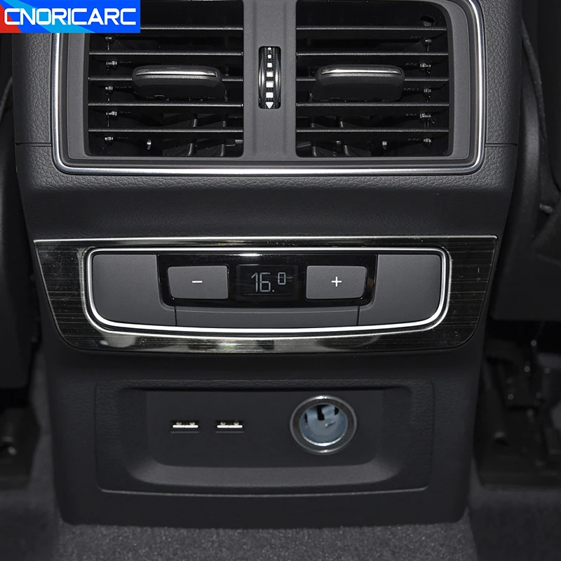 

Стайлинг автомобиля, рамка с подогревом для заднего сиденья, украшение для Audi Q5 FY 2018-2022, аксессуары из нержавеющей стали для интерьера, Обложка, отделка