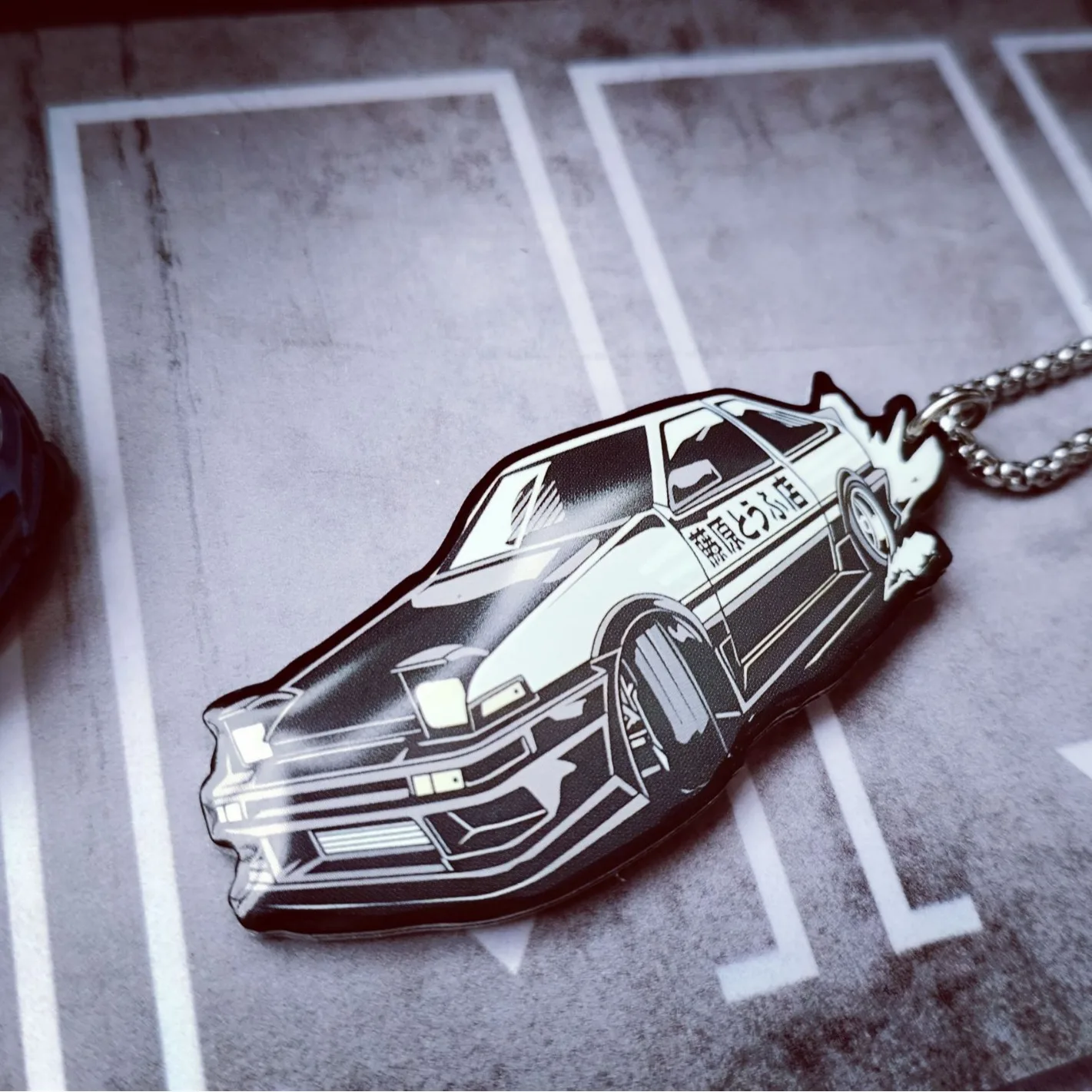 keychain japanese Anime Initial D Takumi Racing Cars Key Chain Keychains Ring for Accessories Bag Pendant Keyring Jewelry Fans