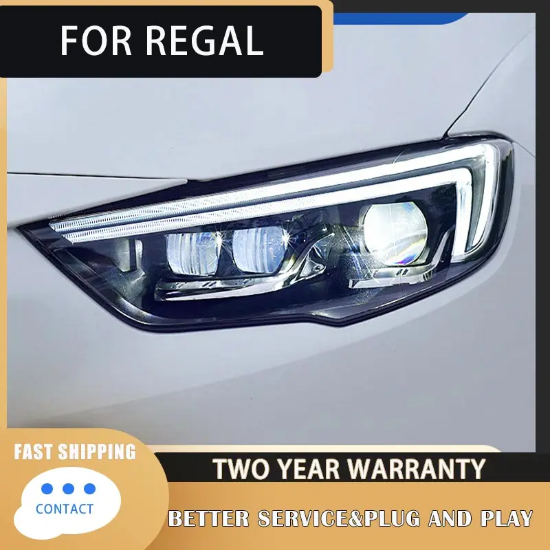 

LED Headlight Assembly for Buick Regal 2017-2020 Headlights Plug and Play with DRL Dynamic Turn LED Lens Front Head Light