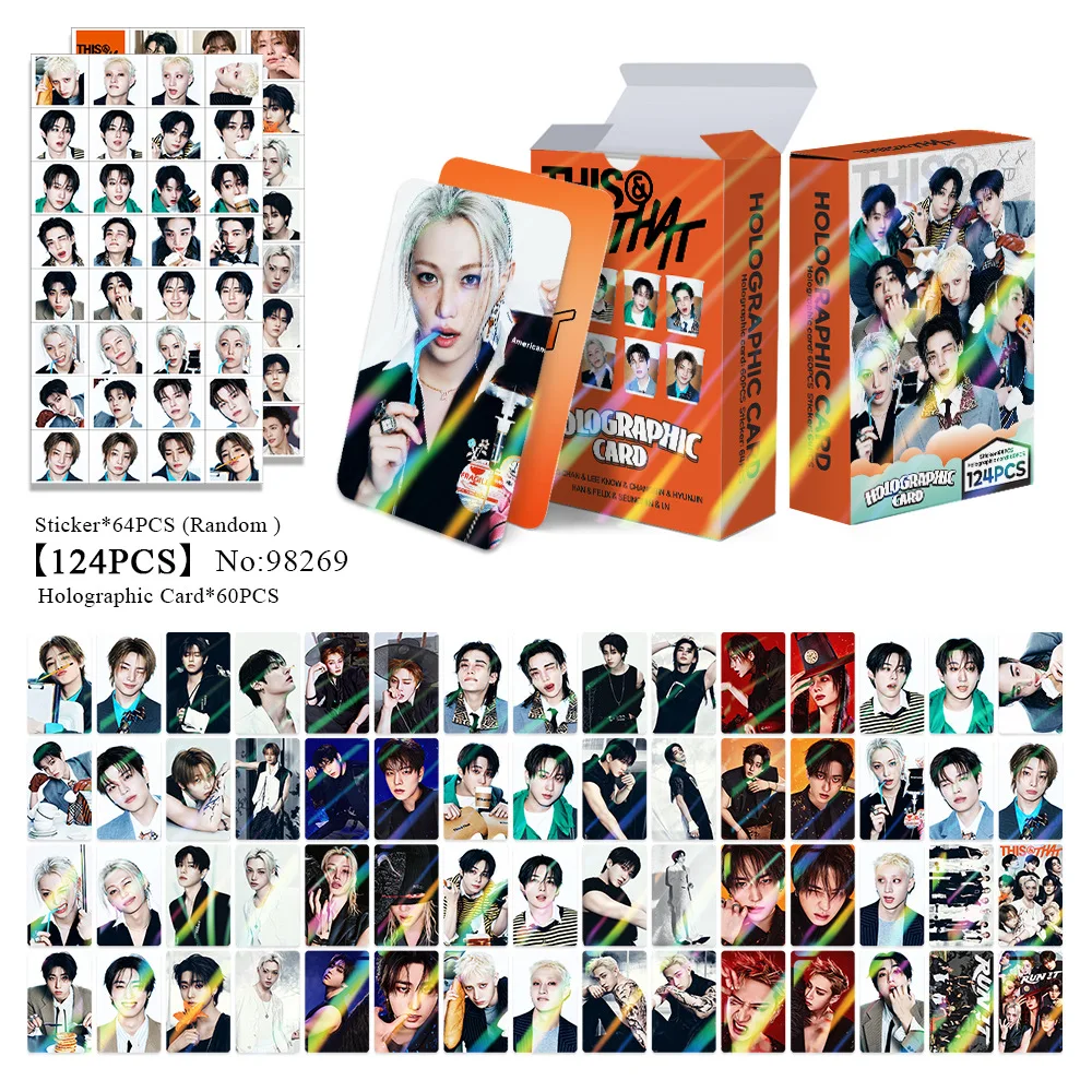 124Pcs RUN IT THIS & THAT Lomo Cards Photocards Stickers HD Fans Collection Cards Decorative Stickers Present Gifts image 3