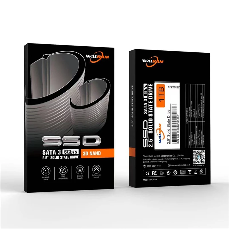 WALRAM 2.5 SATA III SSD 1TB Internal SSD for Laptop Desktop