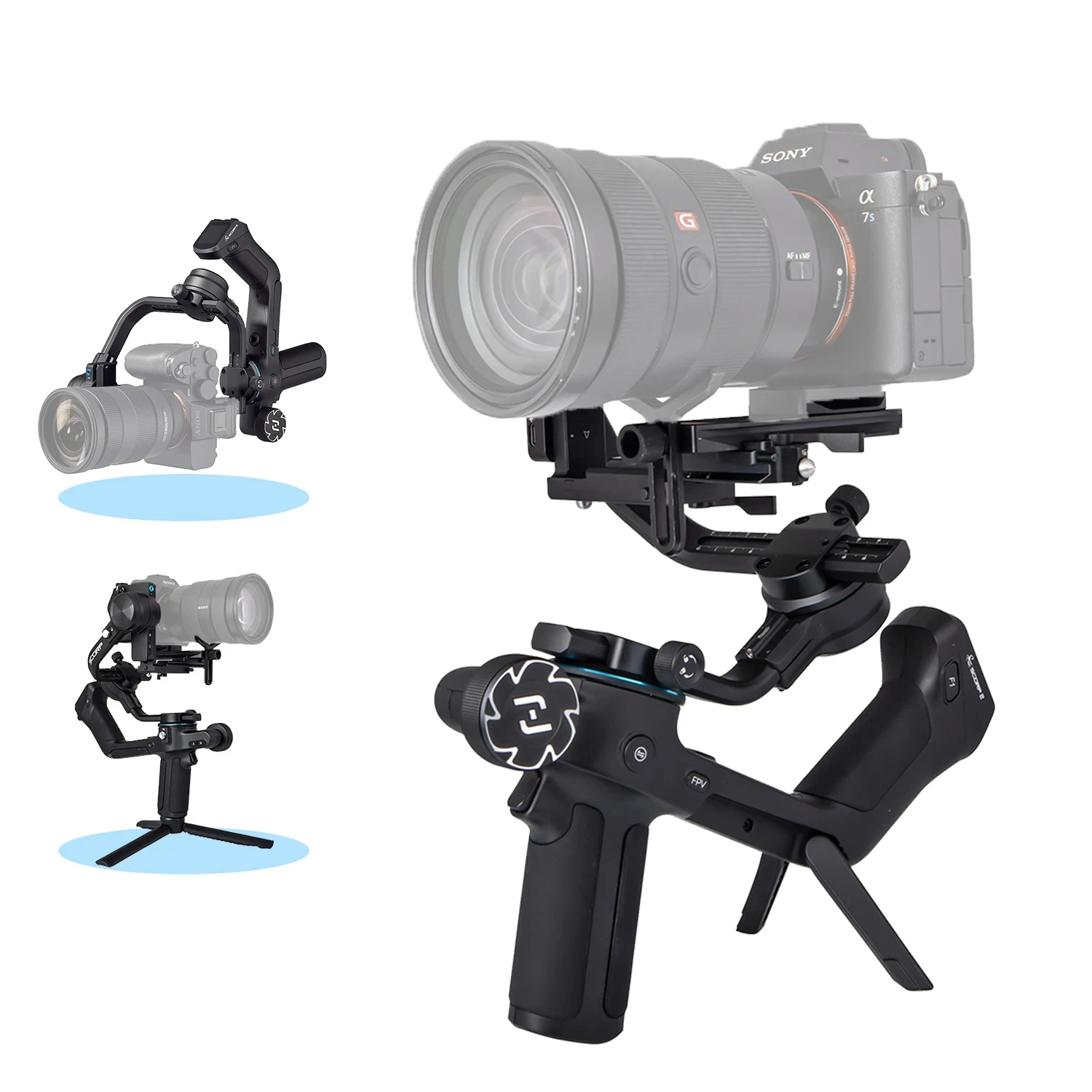FeiyuTech SCORP 2 Kit Camera Gimbal Stabiliser Touchscreen المدمج في AI Tracker لكاميرا DSLR بدون مرآة Feiyu Scorp ترقية #2