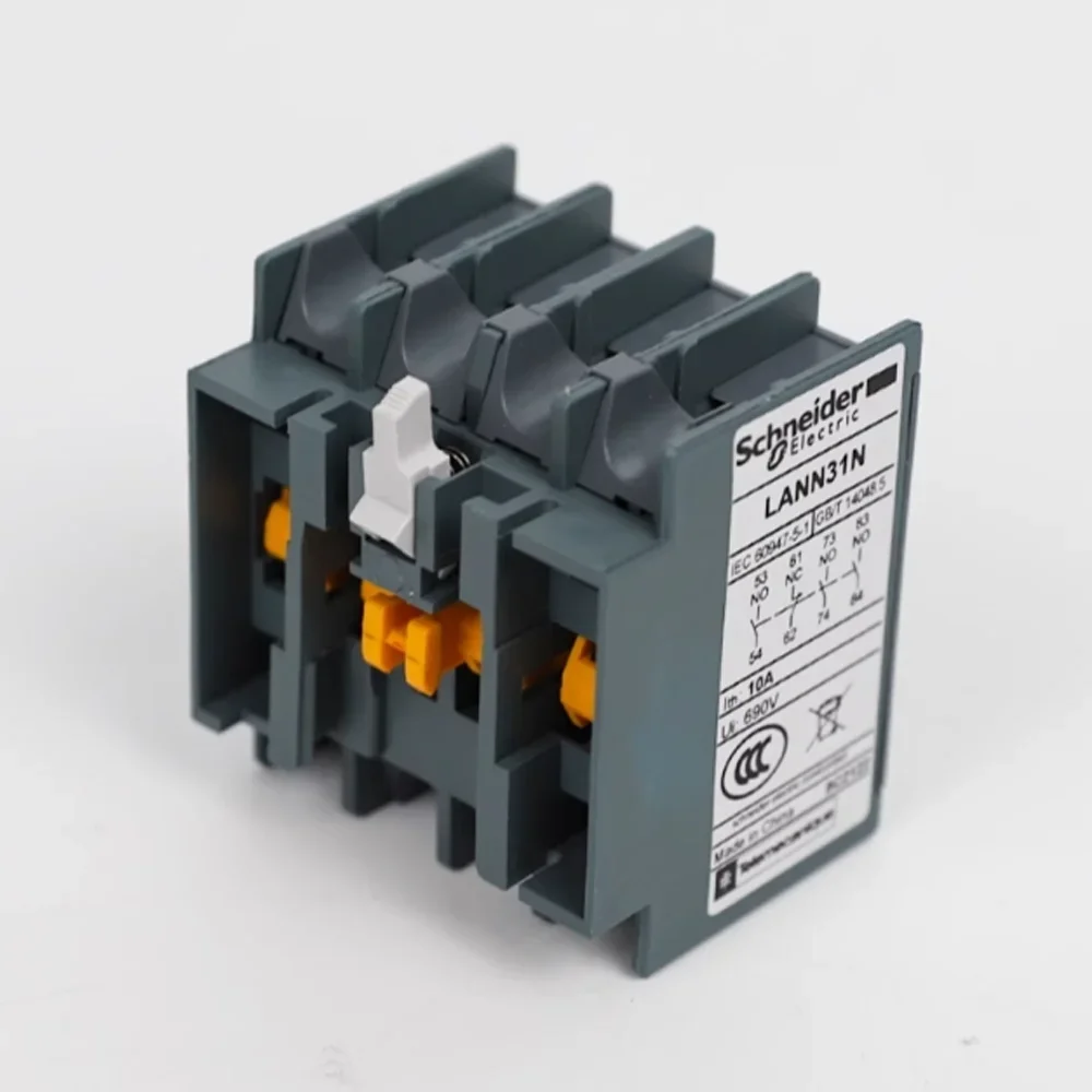 Schneider Contacts Store Auxiliary Contact Block LAEN31N LANN31N Accessory 3NO 1NC For LC1E LC1N Contactor On Din Rail