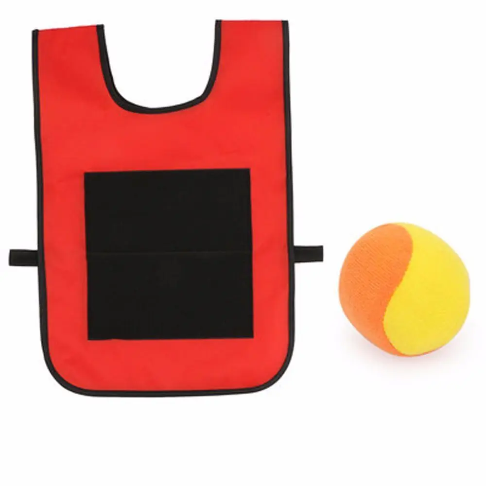 Sports Toys Props Vest Throwing Toys Game Props Outdoor Sport Game Vest Waistcoat Sticky Jersey Vest Game With Sticky Ball