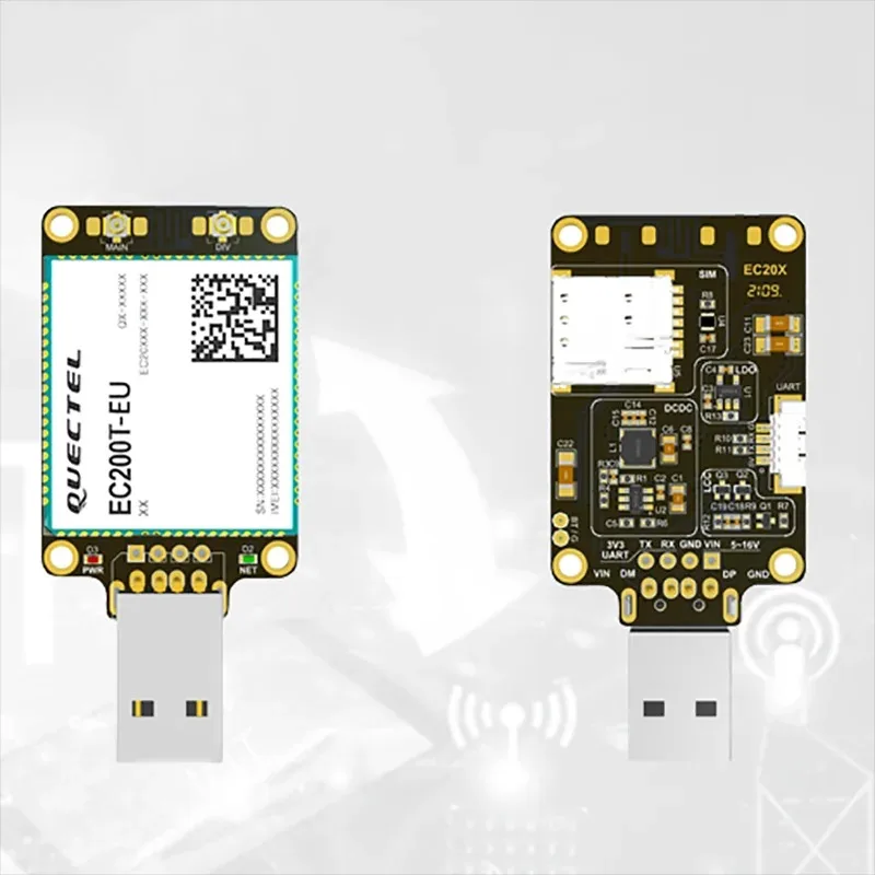 Quectel EC200T-EU USB UART dongle LTE โมดูล Cat4การจัดการเครือข่ายสมาร์ทโฮมการอ่านค่ามิเตอร์อัจฉริยะ