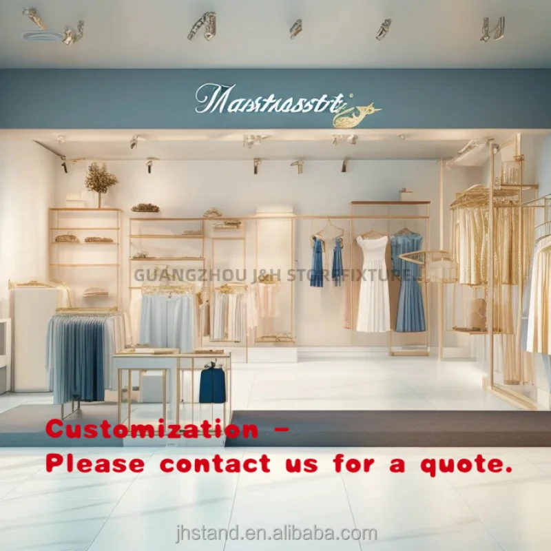 

custom.Wedding Dress Shop Decoration Interior One-stop Service Design Retail Shelves Luxury Bridal Shop Design Boutique Furnitur