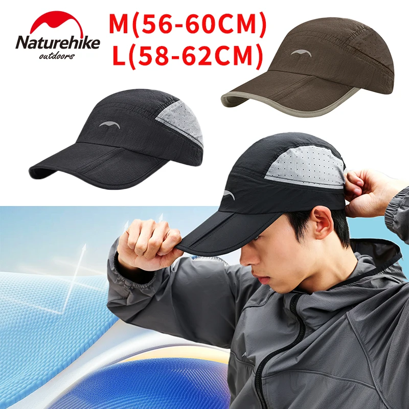 

Naturehike Sun Protection Hat Outdoor Hiking Mountaineering UPF50+ Lightweight Portable Nylon Breathable Women Men Snapback Caps