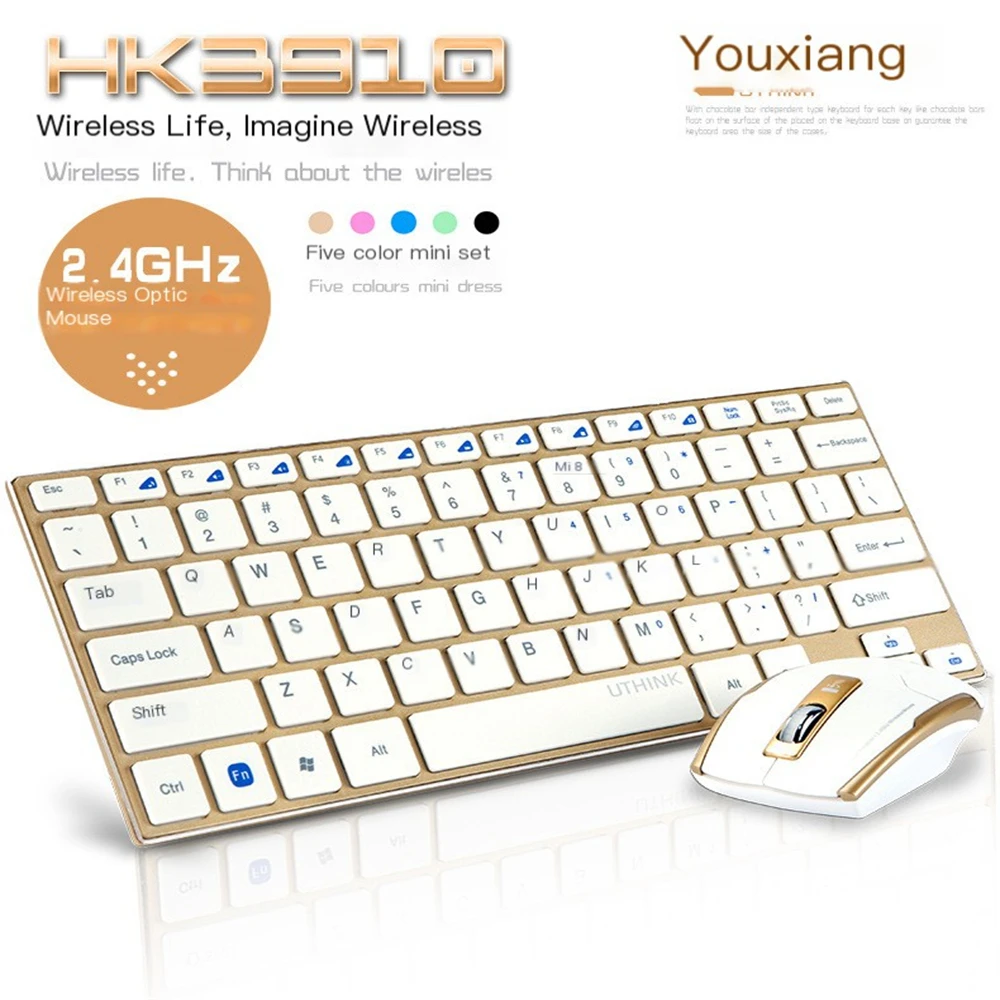 Bluetooth Metal Keyboard and Mouse Kit Fashionable And Ultra-thin Waterproof Ergonomics Tablet Phone Computer System Universal