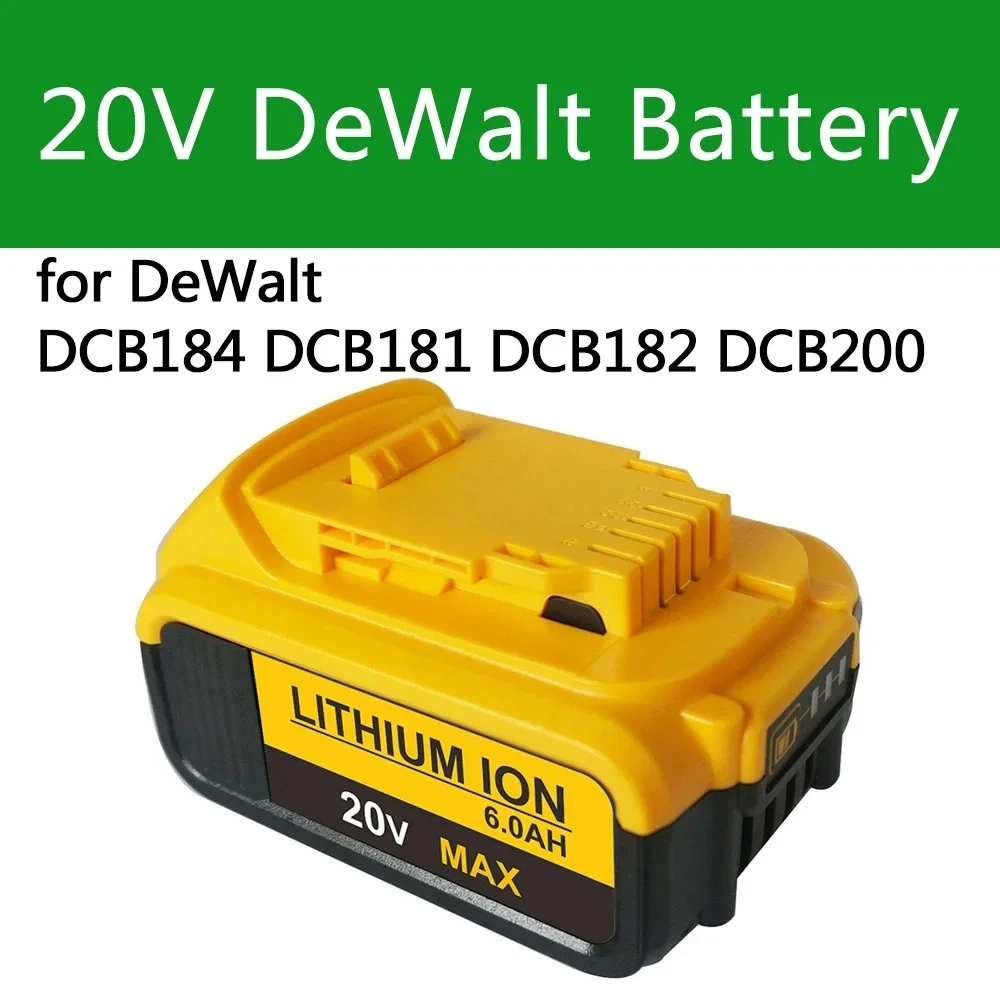 Suitable for Dewalt 20V battery Dewalt tool charger DCB203 DCB204 DCB205 DCB206 lithium-ion battery DCB118 DCB1418 DCB140 DCB183