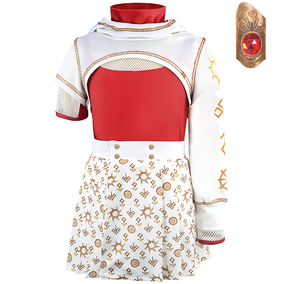 

3 Pcs Sets Child Christmas Carnival Party Corpse Dress Up Halloween Costumes Kids Zombie Cosplay Clothes Girl Skirt Bracelet Set