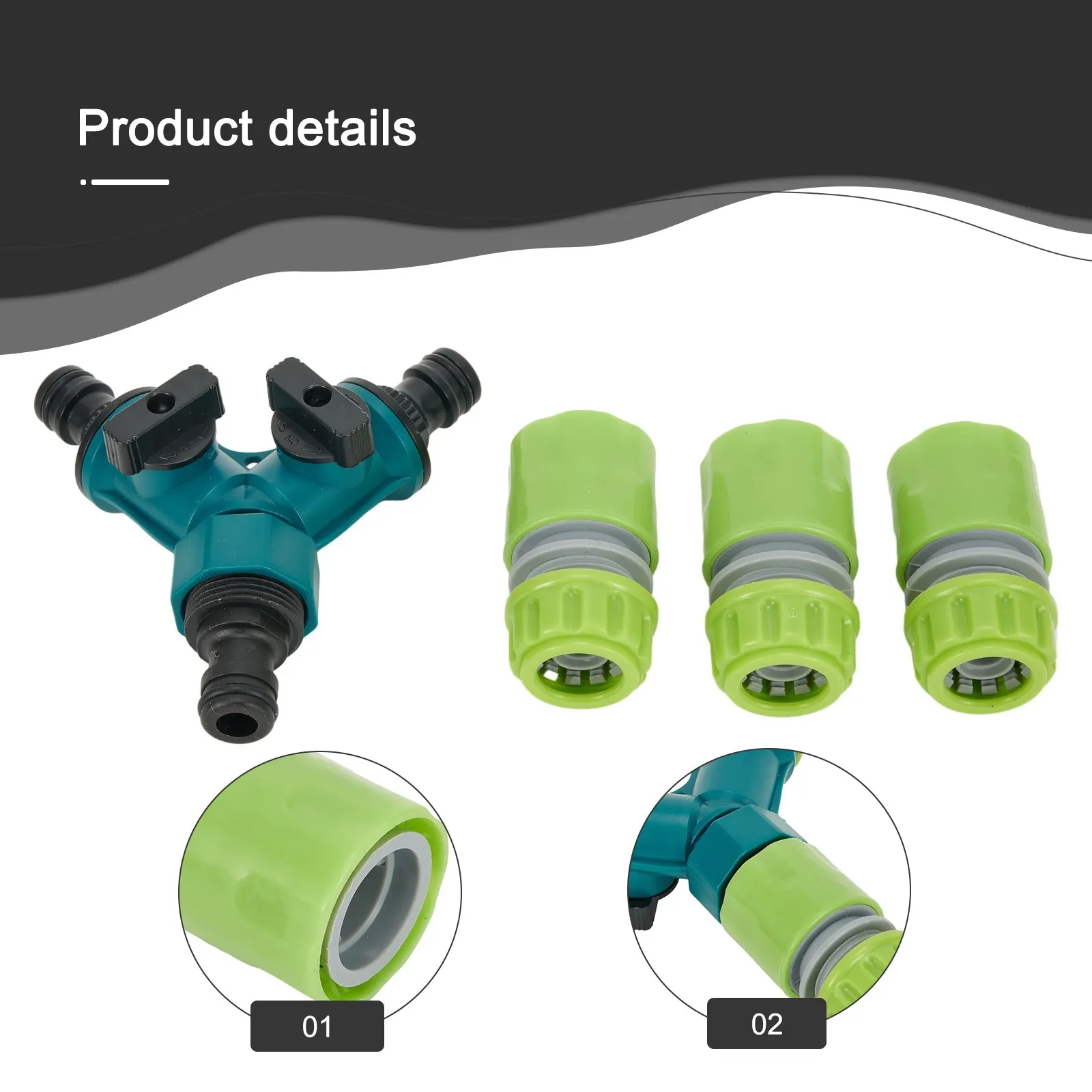 3 Quick Connectors Connector Yard Outdoor Living Divide The Water Pipe Quick Connector Water Pipe Splitter High Quality