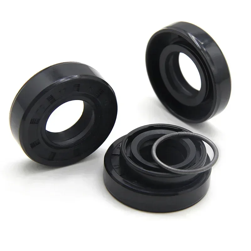 2/5pcs Black NBR Oil Seals ID17mm TC-17*25/27/28/30/32/35/40/45/47*5/7/8/10mm Nitrile Rubber Shaft Double Lip Oil Gasket