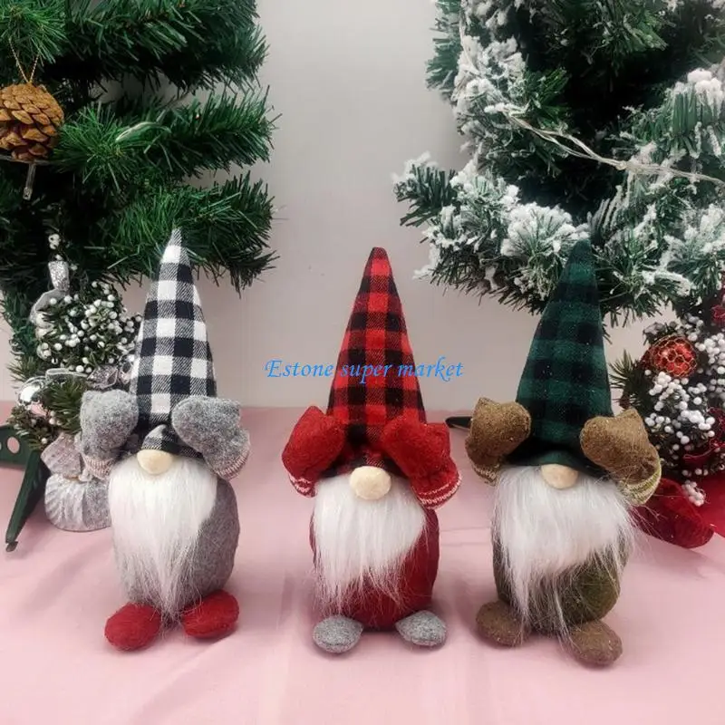 090B Christmas Hanging Pendant Forest Old Man Faceless for Doll Decor for Parties Off