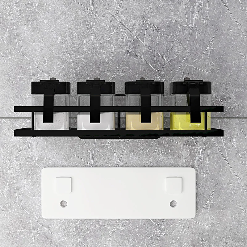 مختومة رف توابل حاوية الرف الملح وزجاجة زيت السكر الفلفل التوابل الجرار مجموعة الزجاج المطبخ Especiero لوازم المطبخ DG50S #6