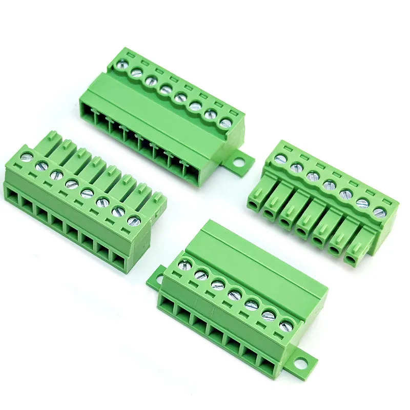10Pairs Dock Female Male wt  Lock Fix Butt Joint 2EDGK3.5 15EDGRKC-3.81 2-24P Plug-in Solderless Wire Terminal Block Connector