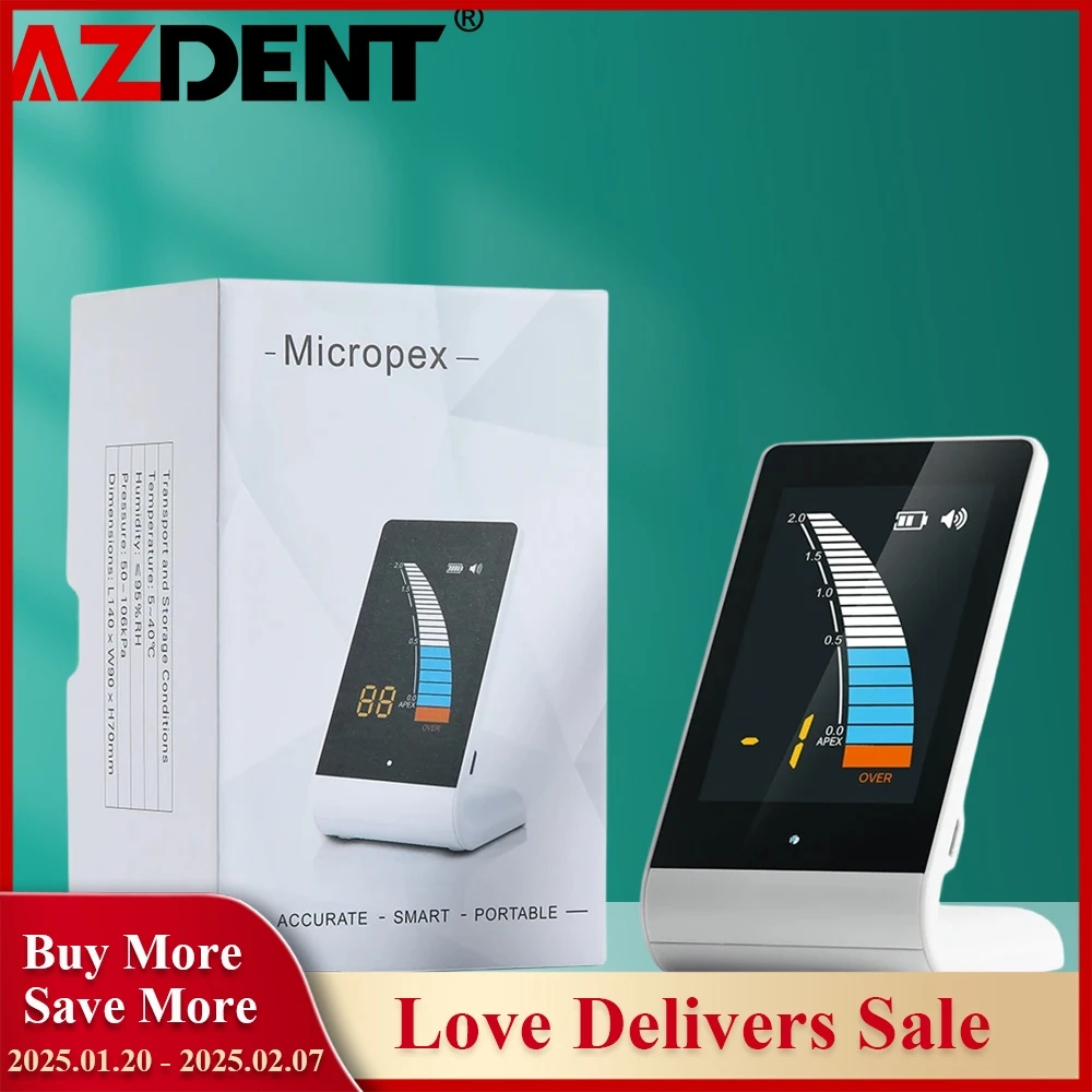 AZDENT Dental Endo Apex Locator Dentistry Endodontics Root Canal Measurement Mini Root Canal Located Instruments Dentistry Tool