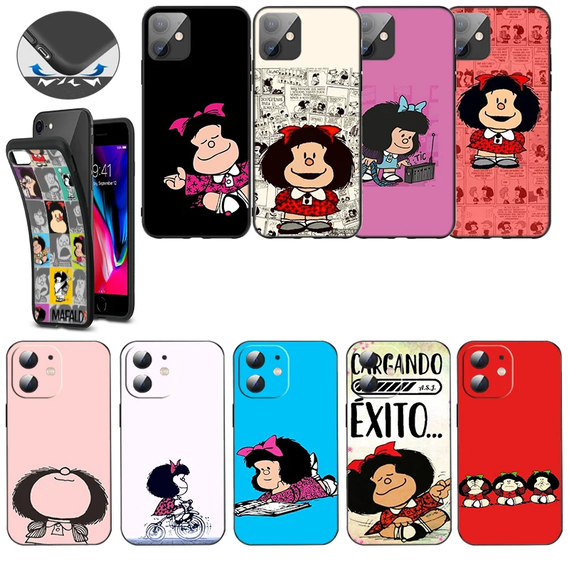 

CA14 M-Mafalda Soft Silicone Case for Samsung Galaxy S7 8 9 10 20 Plus FE Ultra Lite Edge Caver