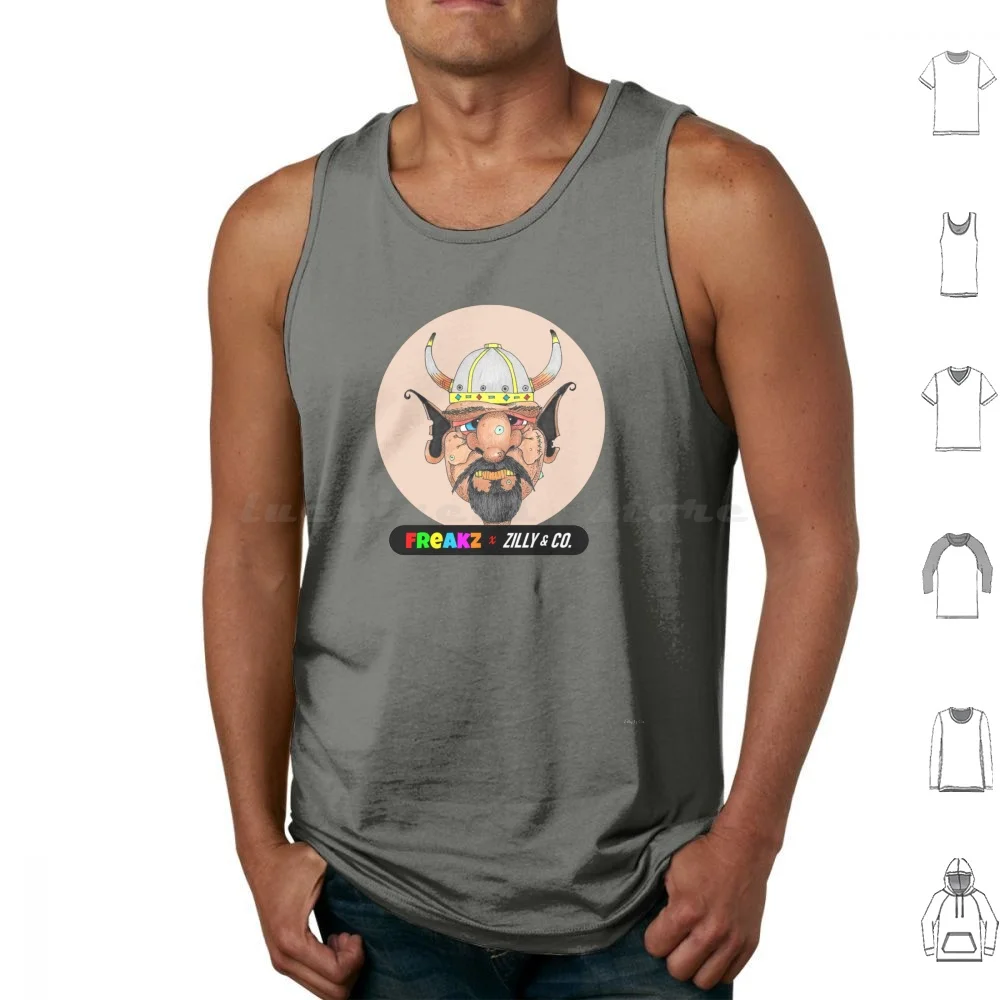 ( Freakz ) Tank Tops Vest Sleeveless Freakzville Freakz Retro Vintage 90 S Cool Freak Freaks Freaks And Geeks Funny Geek