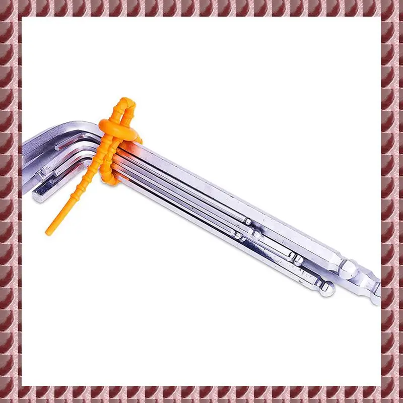 A95G 60 PCS Silicone Cable Ties,Durable Zip Ties, Bag Seal Clips, Cable Straps, Bread Ties, Rubber Twist Ties For Home Office