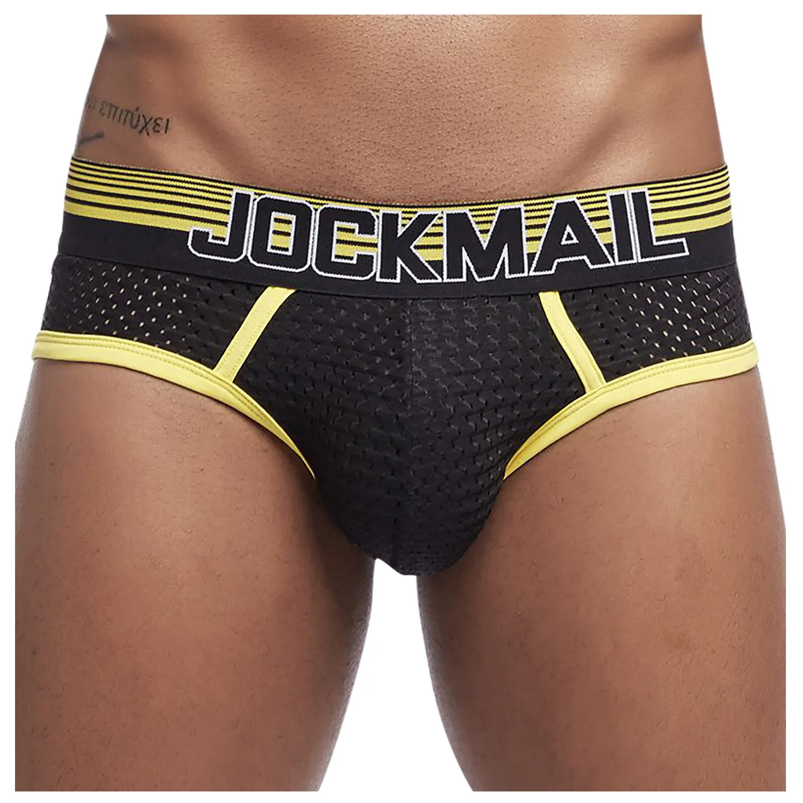 JOCKMAIL Men\'s Briefs Soft Male Panties Shorts Mesh Breathable Panties Man Underpants Male Sport Underwear Sleepwear