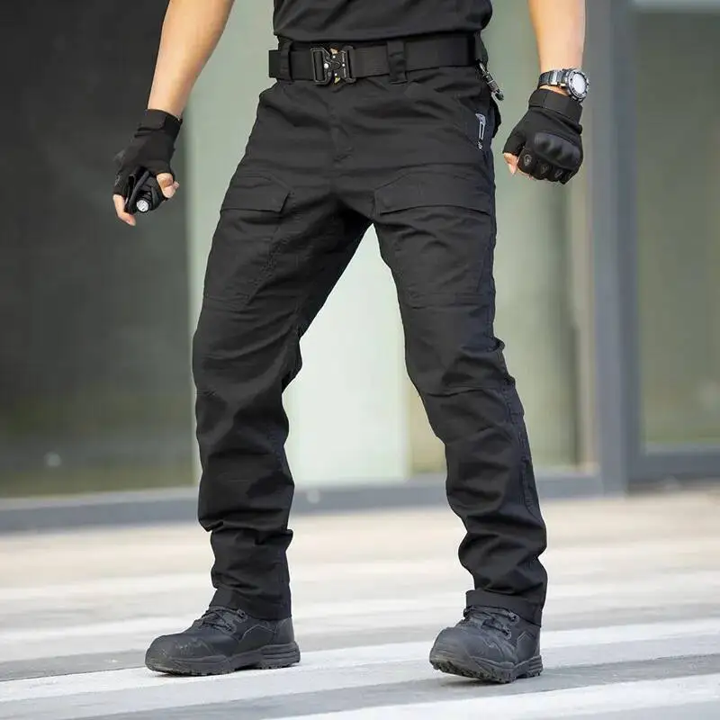 

Военные рабочие тактические мужские брюки-карго с несколькими карманами, водонепроницаемые эластичные армейские брюки, уличные тренировочные брюки, комбинезоны