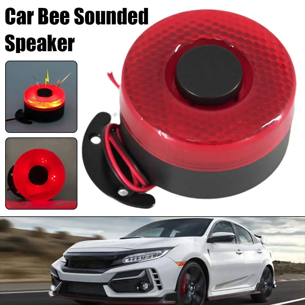 12/24V Beeper Horn Vehicle Auto Warning Back Up Car Reversing Alarm Speaker Buzzer Siren With Light For Cars Reverse Access D5O4