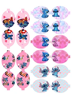 

Valentine's Day Disney Stitch Lilo Bow Part Bowknot Shape Faux Leather DIY Handmade Kids Hair Bow Materials Sheet Crafts 30x22cm