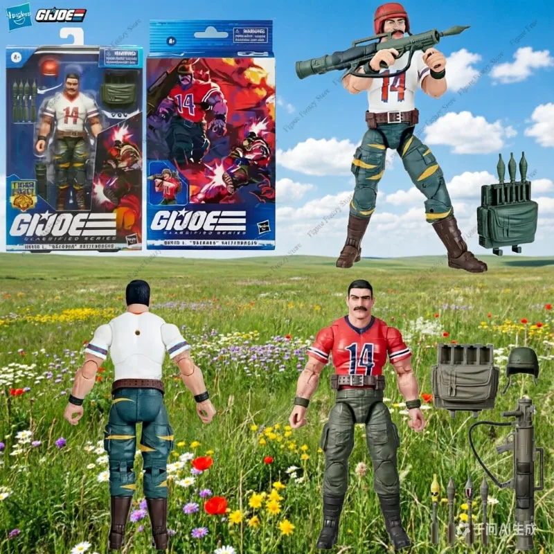 

Специальное предложение для Hasbro G.I. Оригинальная аниме-фигурка Joe Classified Series Bazooka Дэвида Л. Катценбогена, 15 см
